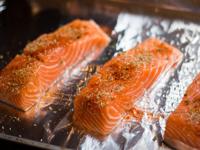 IPA Grilled Salmon with Creamy Dill Sauce